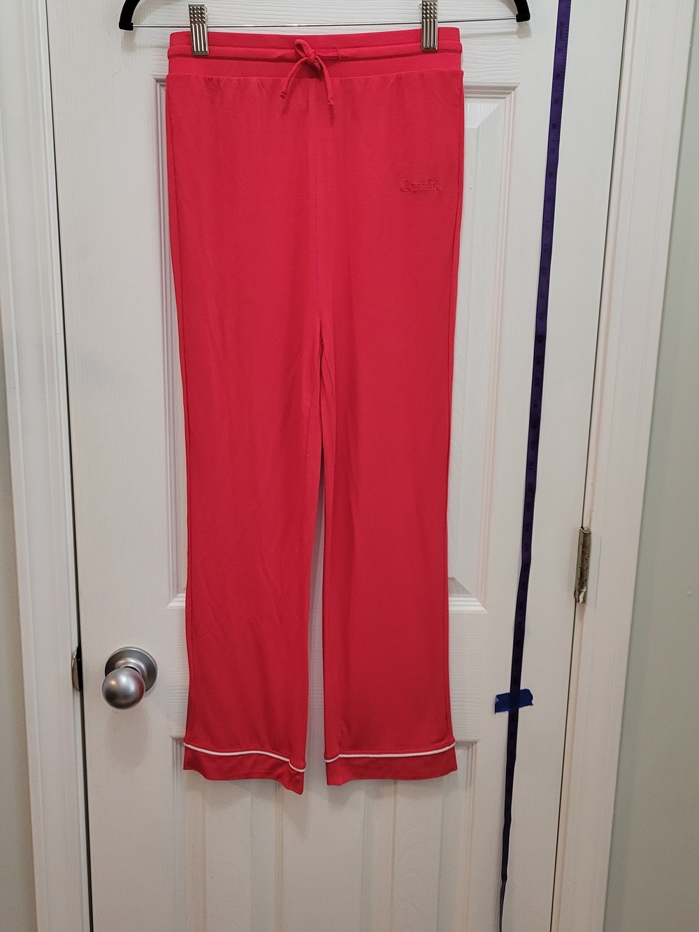 Comfrt Cozy Red Lounge Pants with Drawstring Waist